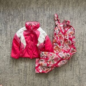 Obermyer Ski bibs and jacket - Size 6